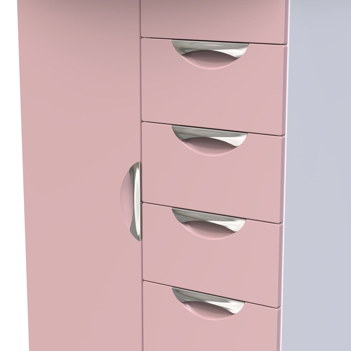 Camden 1 Door 5 Drawer Kids Robe