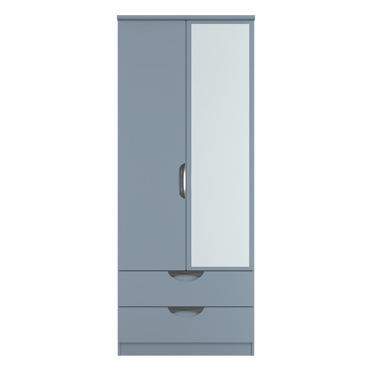 Camden 2ft6in 2 Drawer Mirror Wardrobe