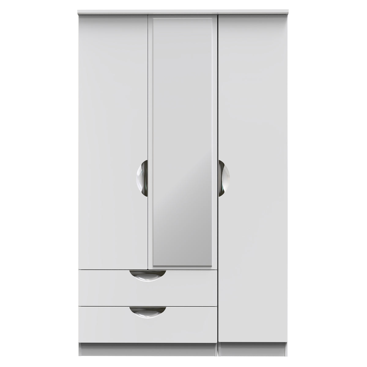 Camden Triple 2 Drawer Mirrored Wardrobe