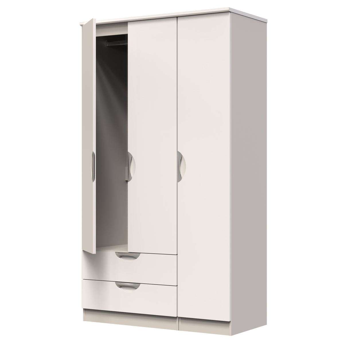Camden Tall Triple 2 Drawer Wardrobe