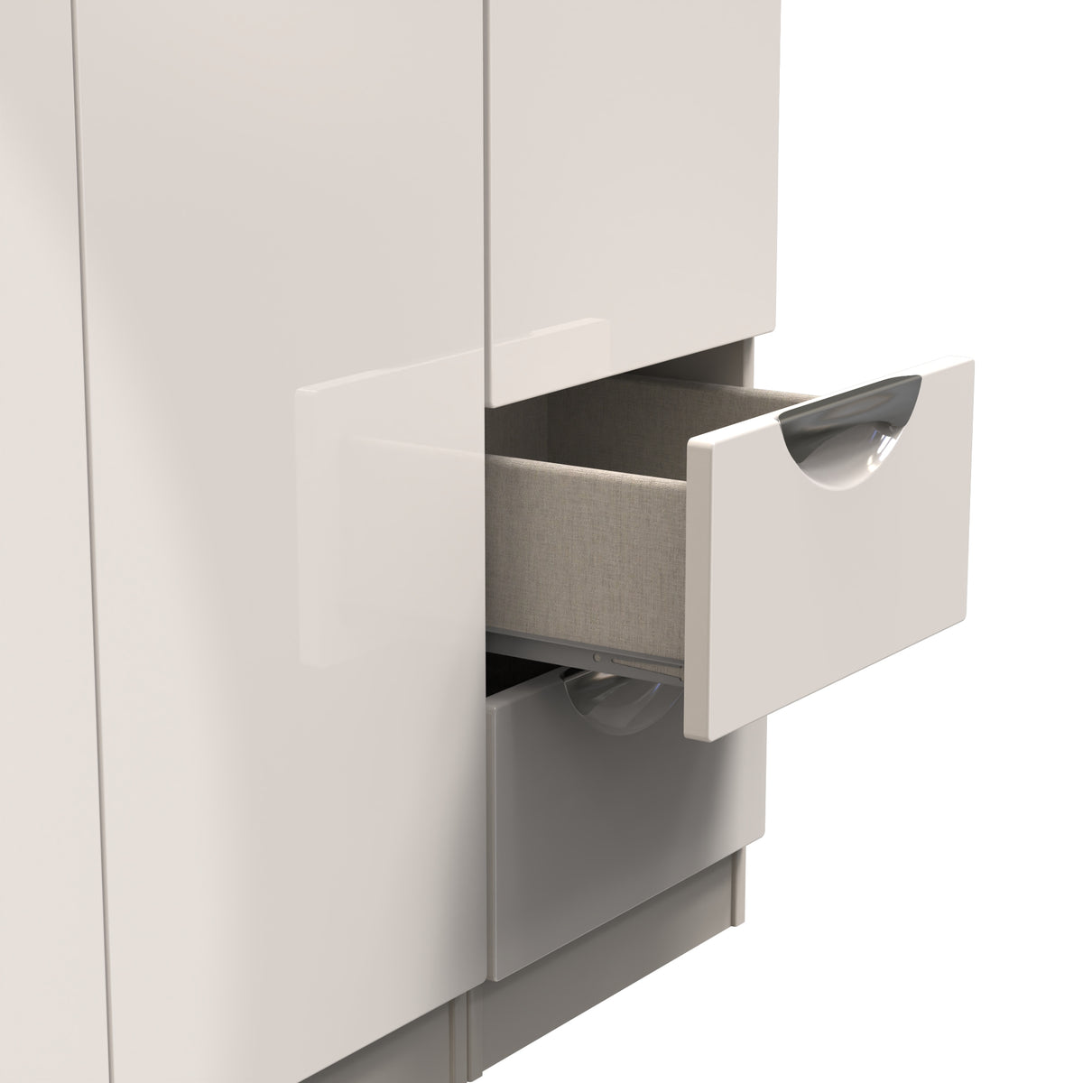 Camden Triple Plain + Drawer Wardrobe