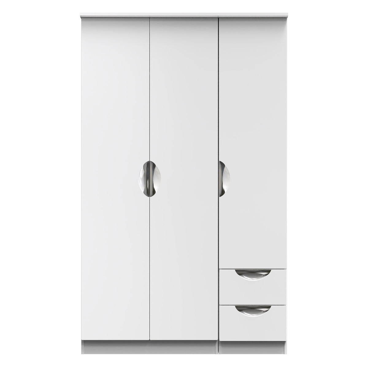 Camden Triple Plain + Drawer Wardrobe