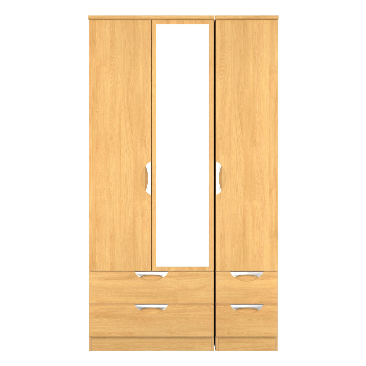 Camden Triple 2 Drawer Mirror + Drawer Wardrobe
