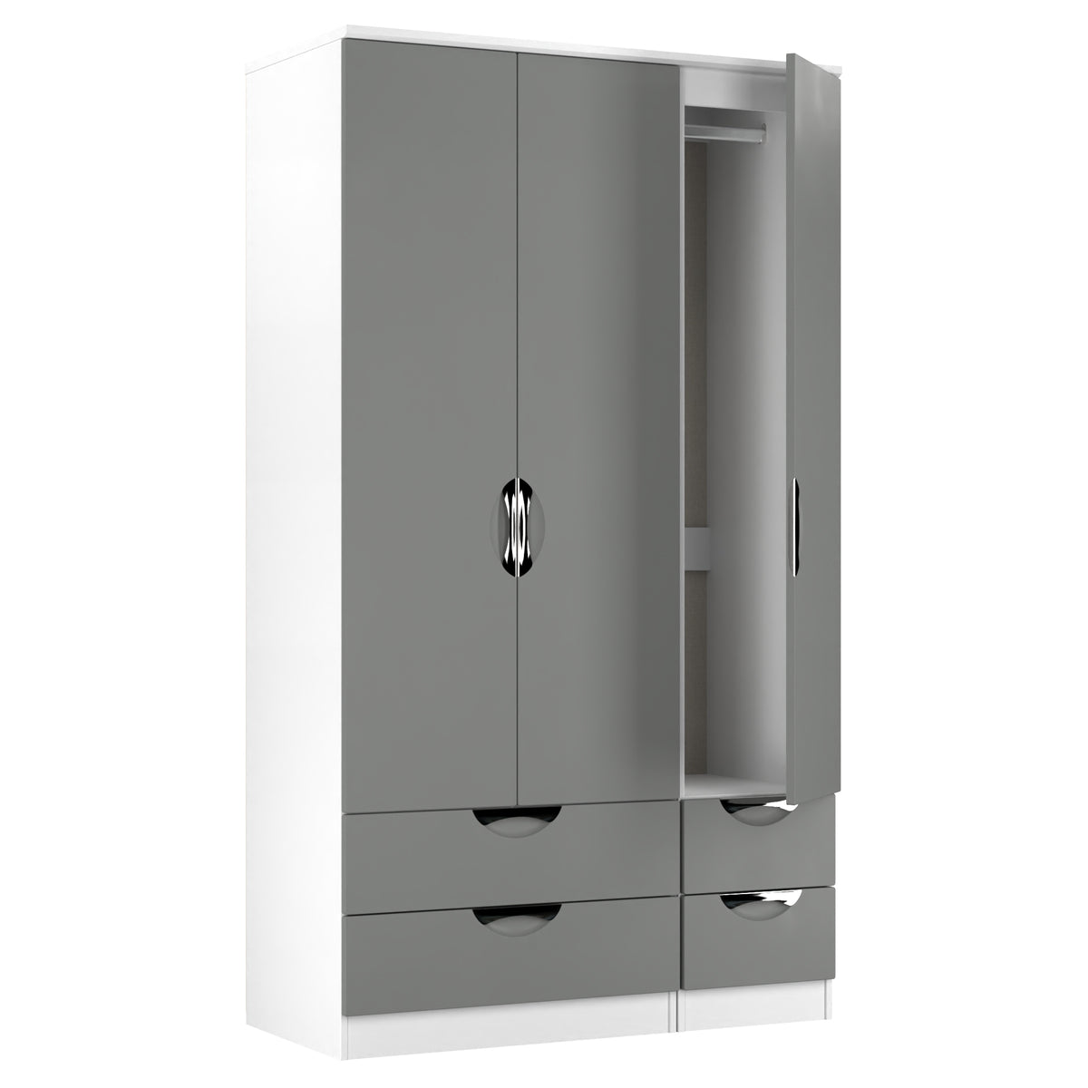 Camden Tall Triple 2 Drawer + Drawer Wardrobe
