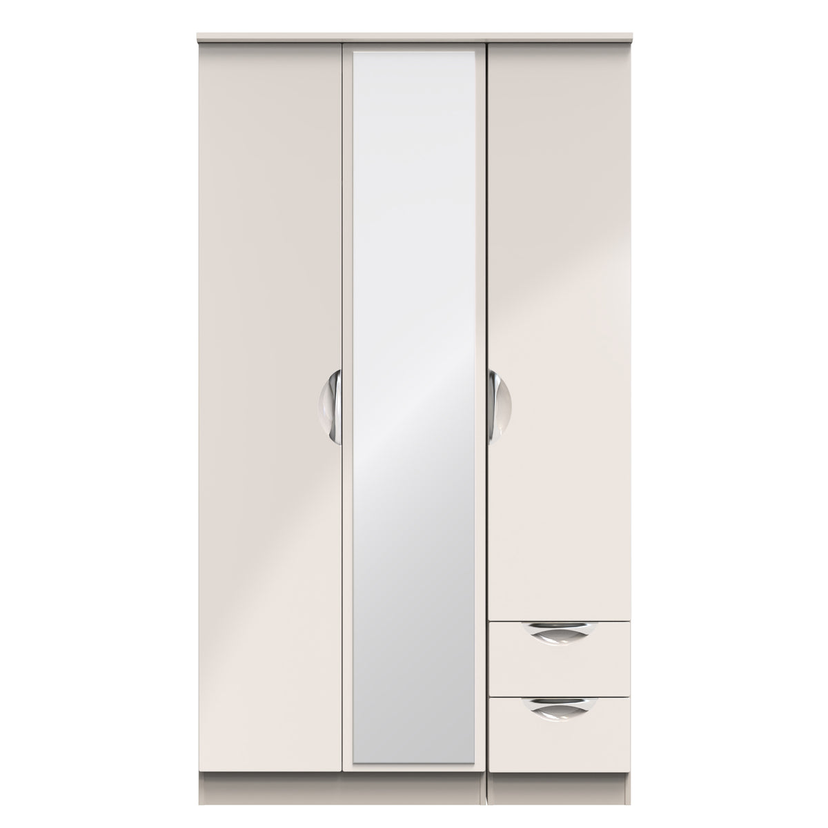Camden Tall Triple Mirror + Drawer Wardrobe