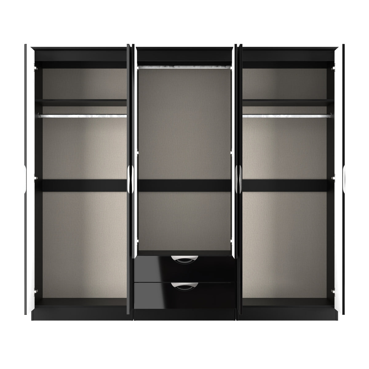 Camden 6 Door 2 Drawer Double Wardrobe