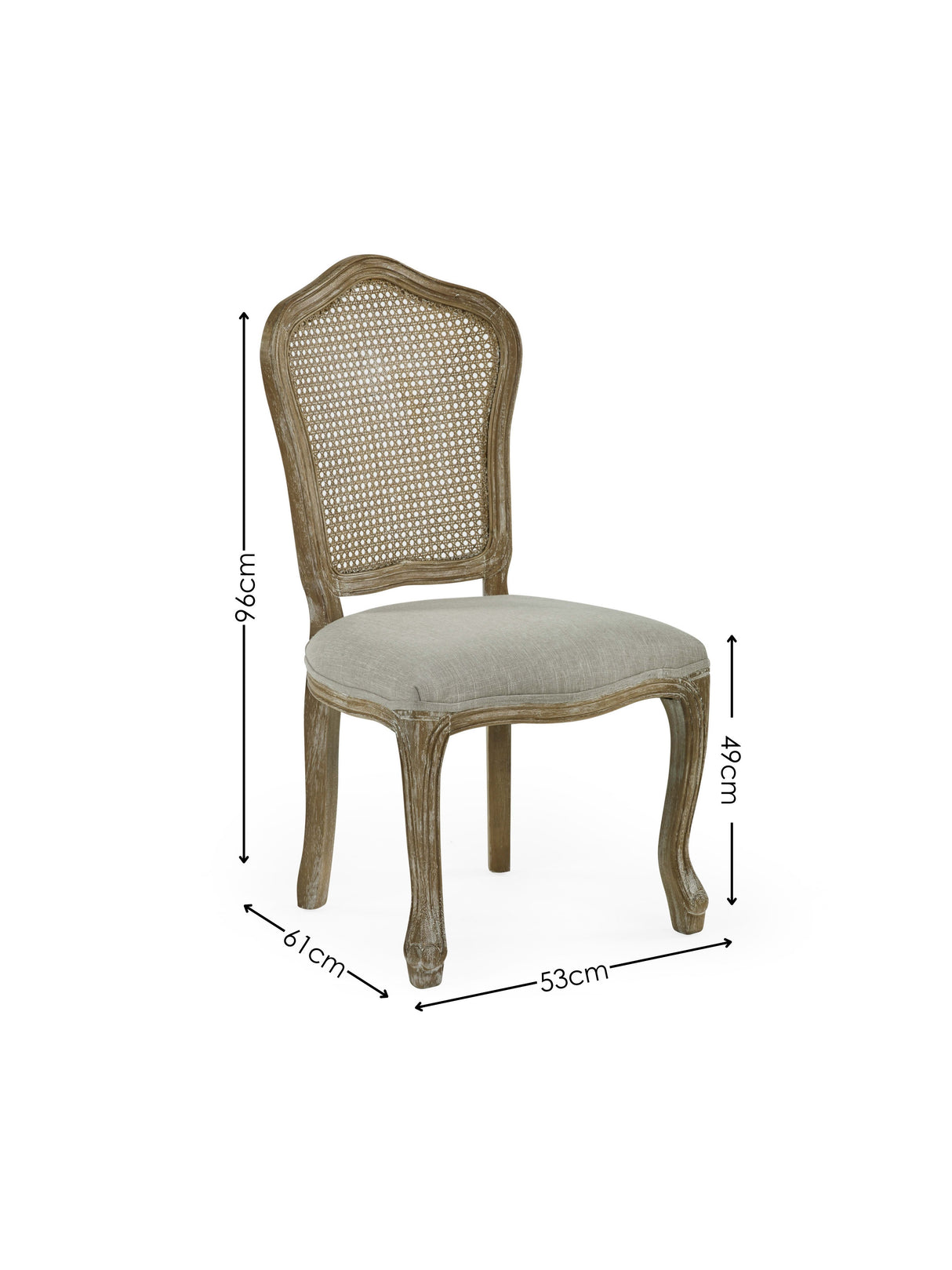 Camille French Style Rattan Dining Chair (Set of 2)