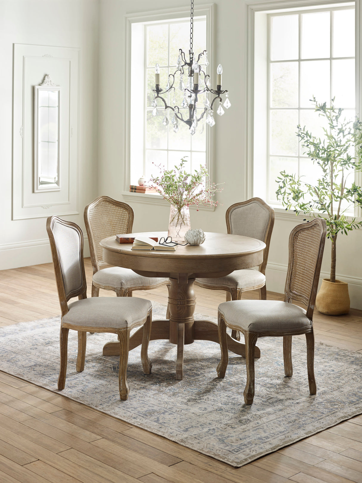 Camille French Style Upholstered Dining Chair (Set of 2)