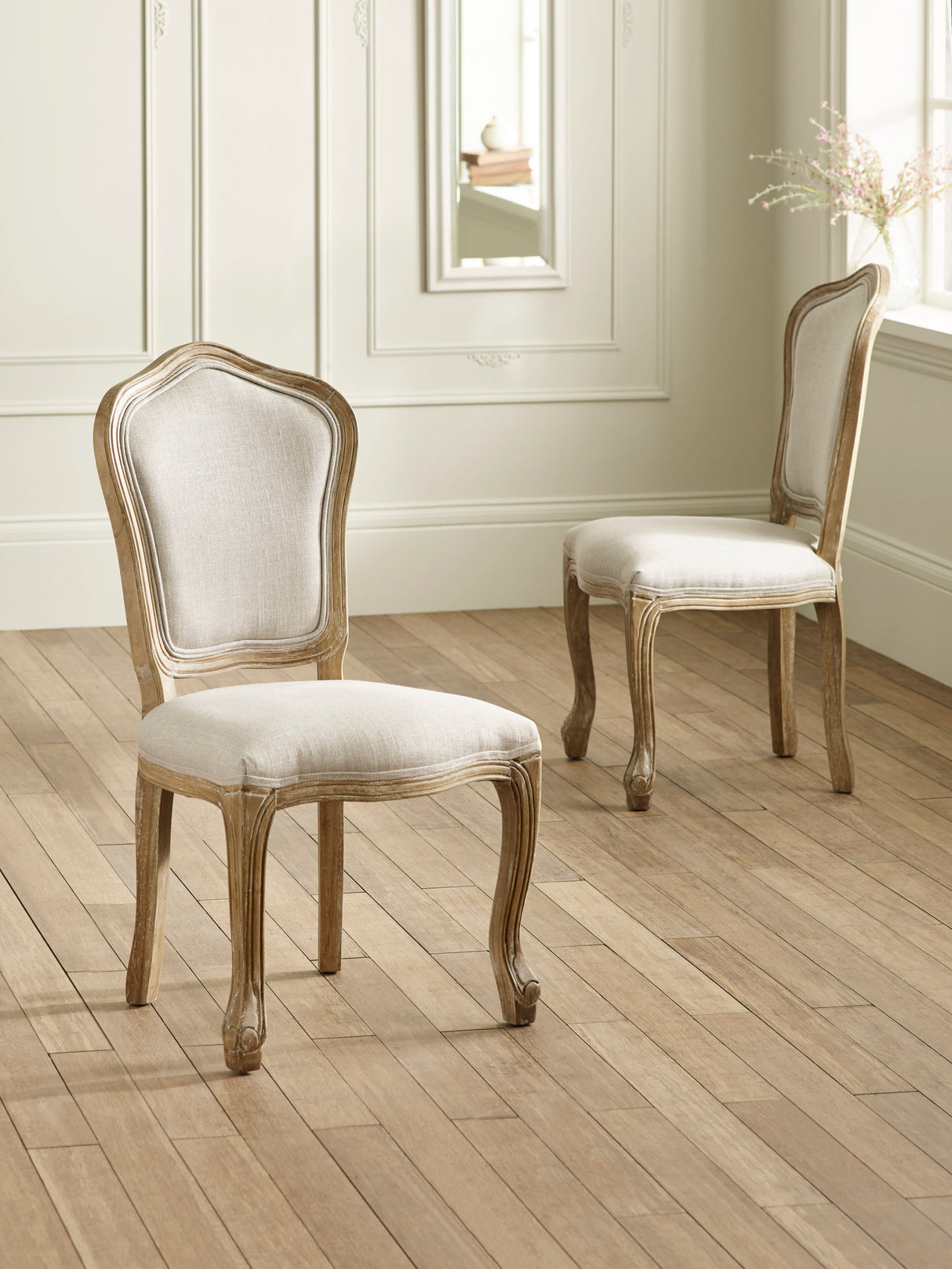 Camille French Style Upholstered Dining Chair (Set of 2)