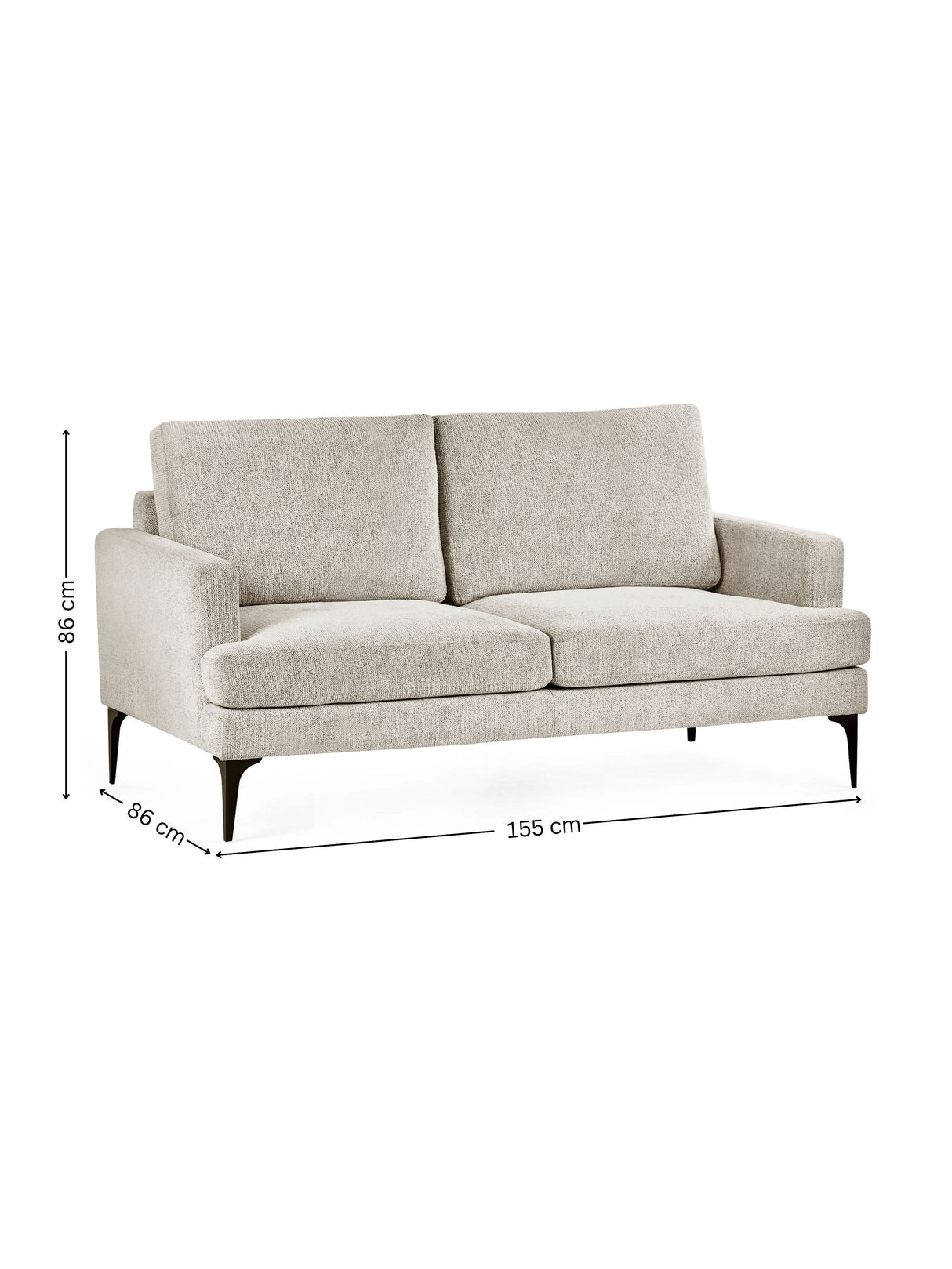 Carrera Upholstered 2 Seater Sofa