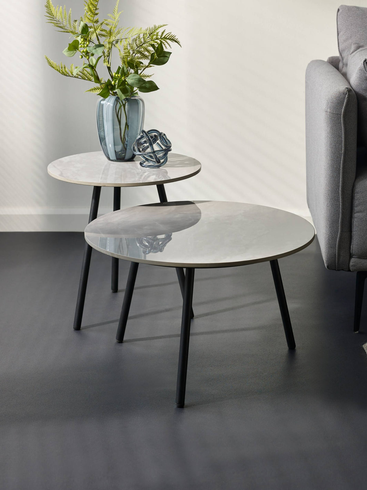 Casper Round Side Tables (Set of 2)