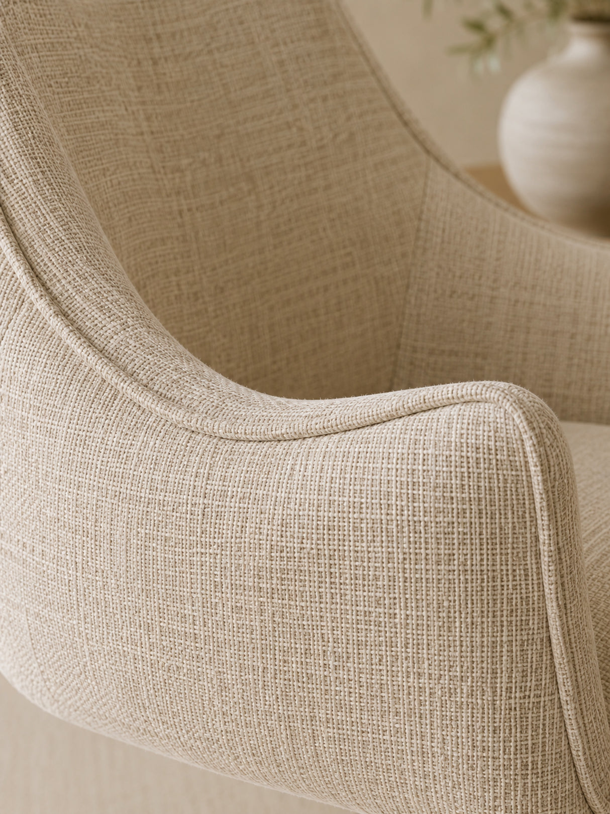 Caspian Upholstered Swivel Lounge Chair