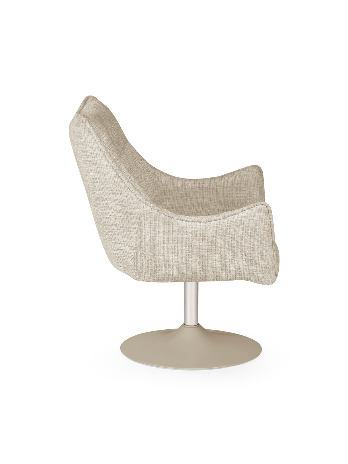 Caspian Upholstered Swivel Lounge Chair