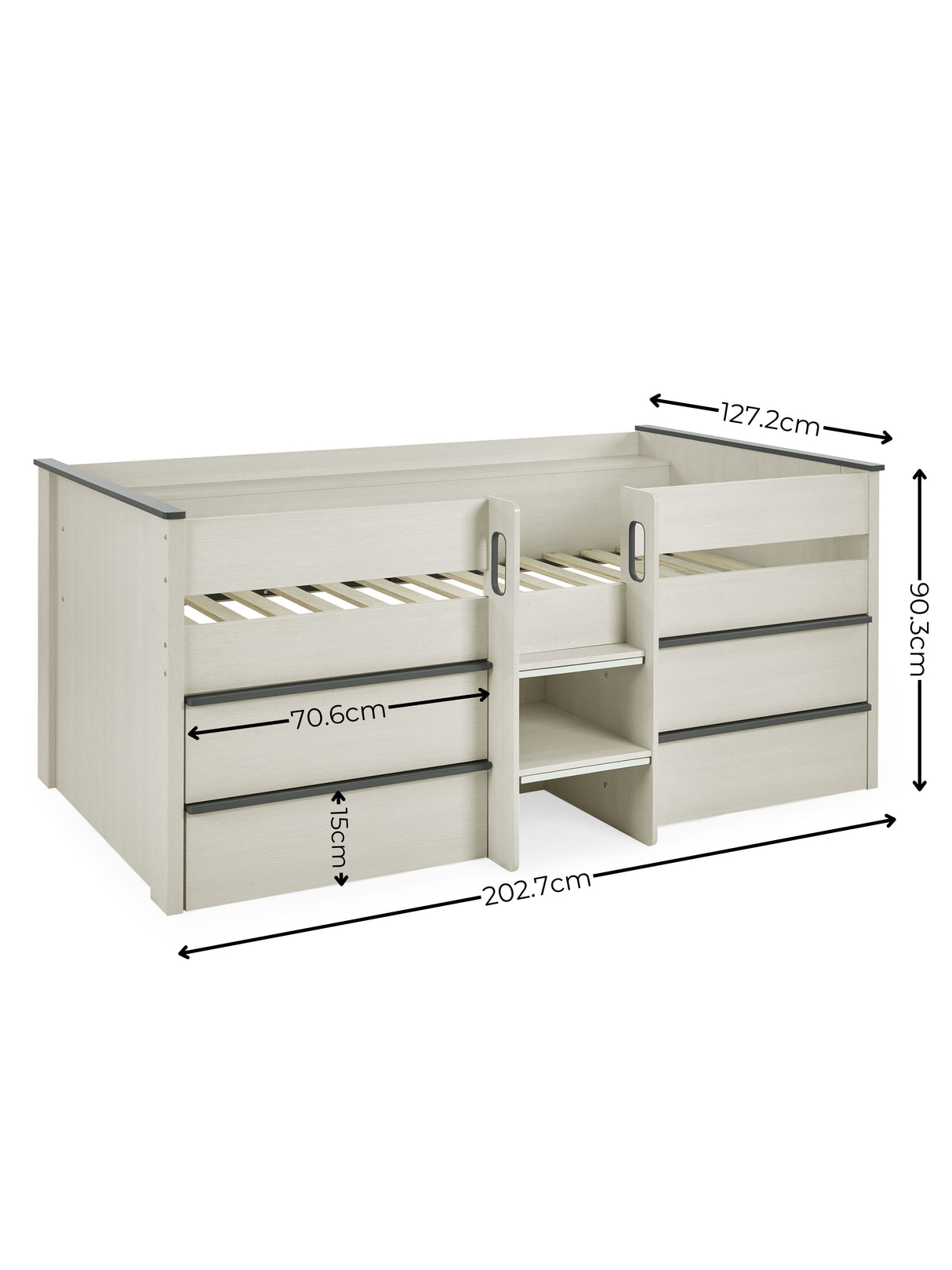 Celeste Midsleeper with Drawers