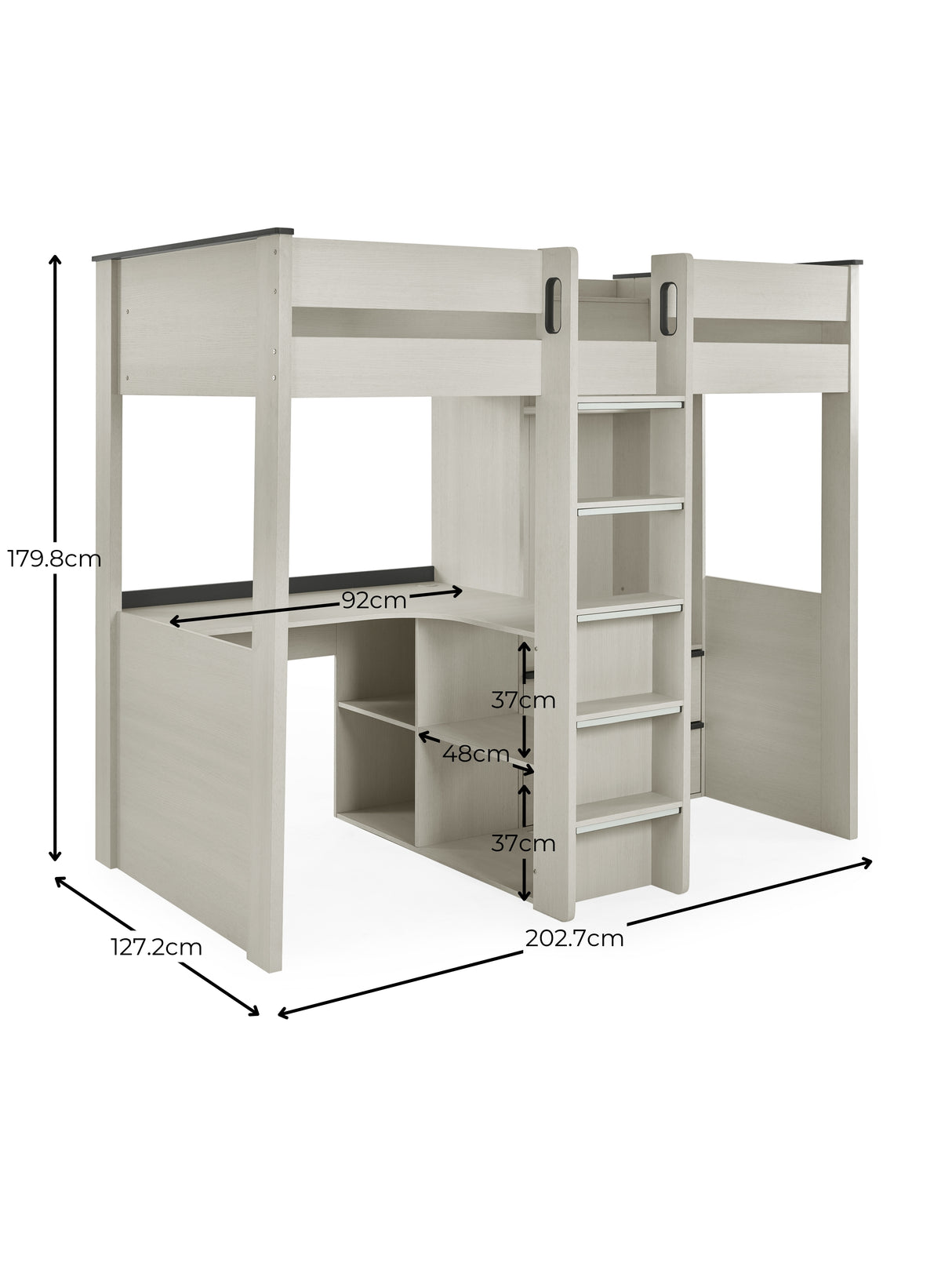 Celeste Highsleeper with Desk