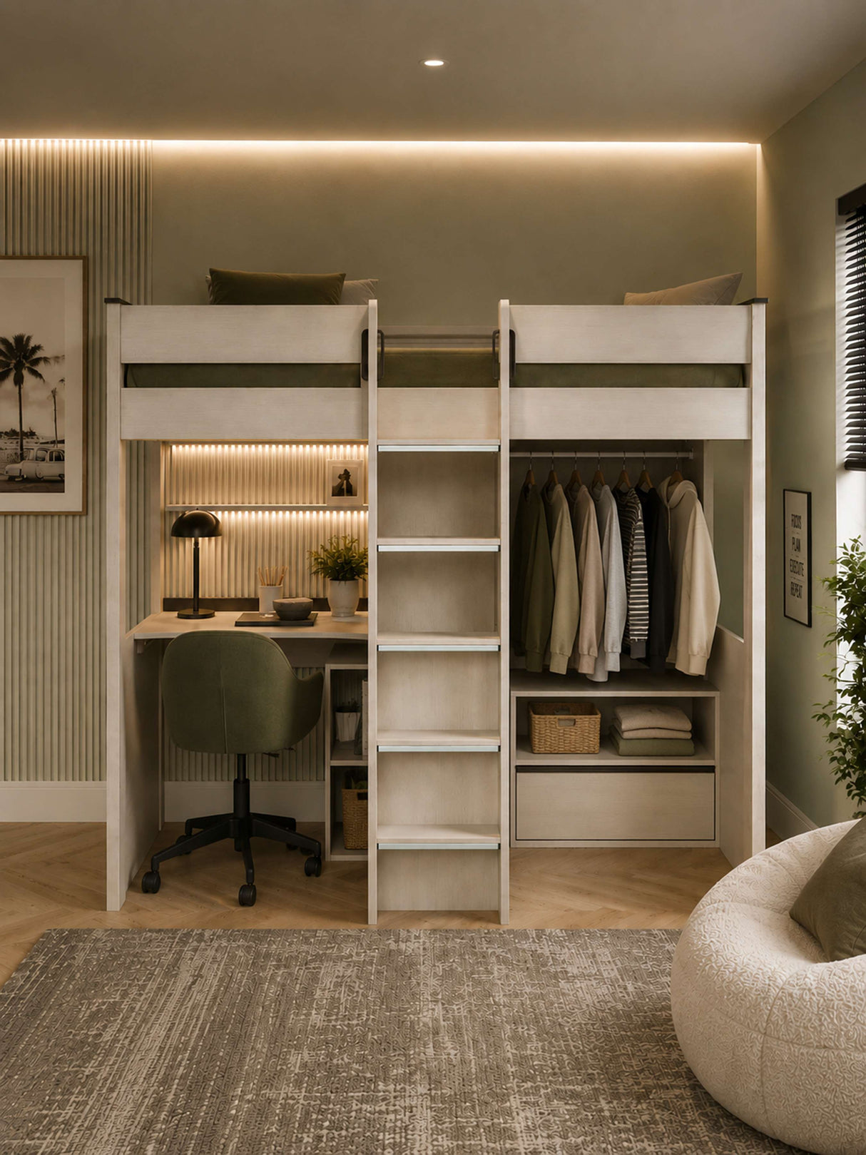 Celeste Highsleeper with Desk
