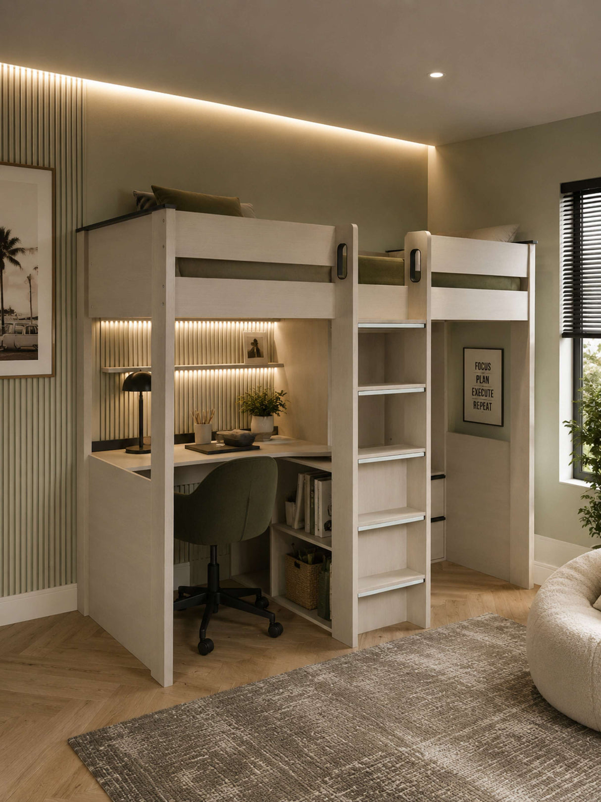 Celeste Highsleeper with Desk