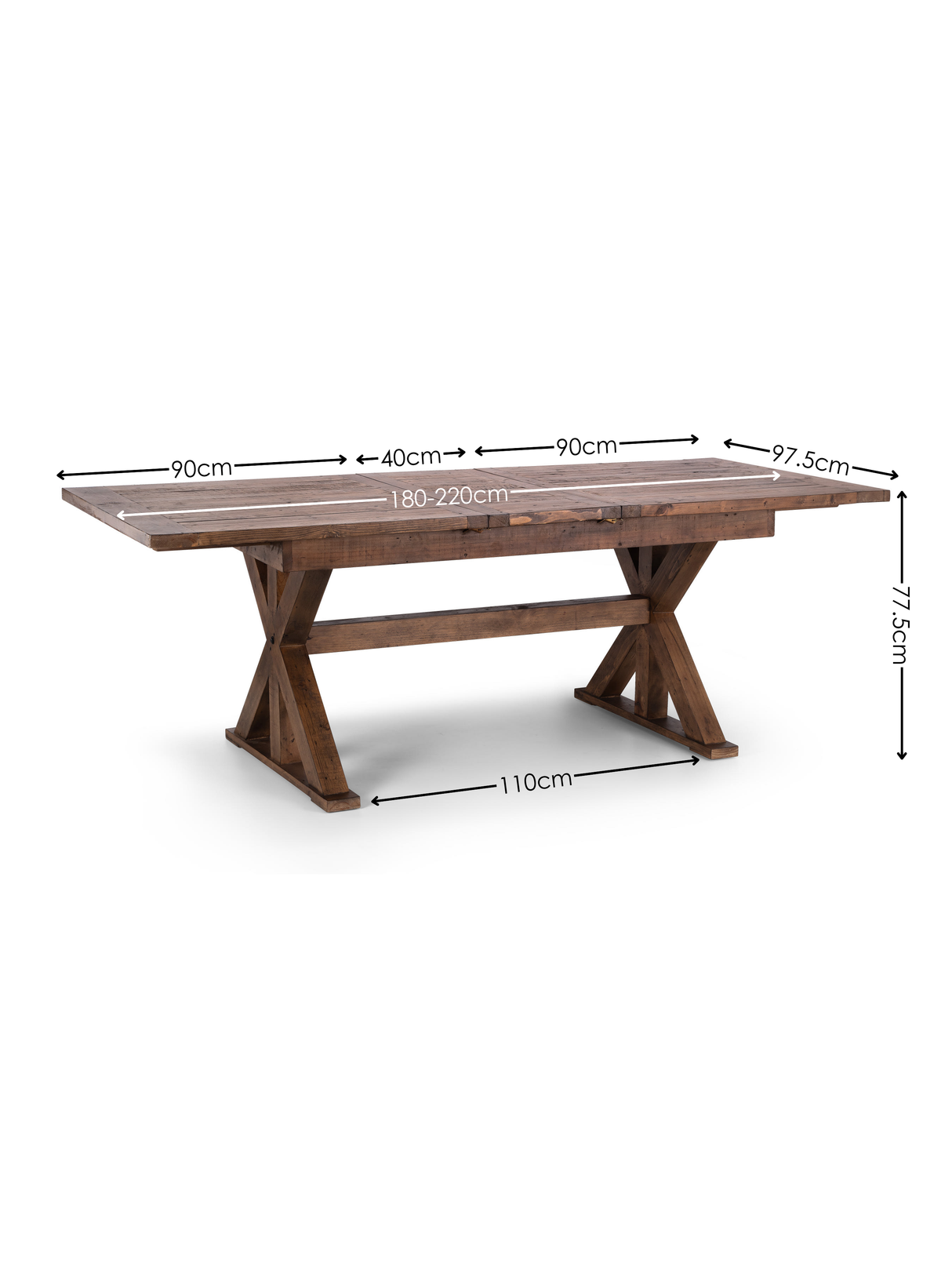 Chatsworth Rectangular Extending 4-6 Seater Dining Table