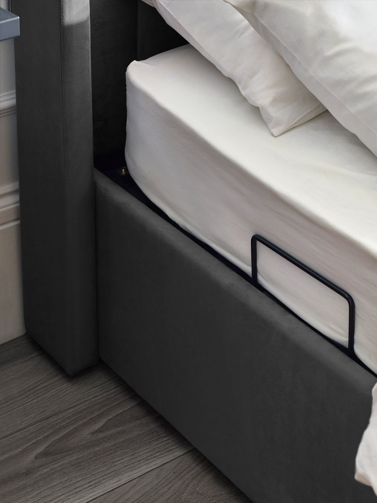 Clara Upholstered TV Ottoman Storage Bed