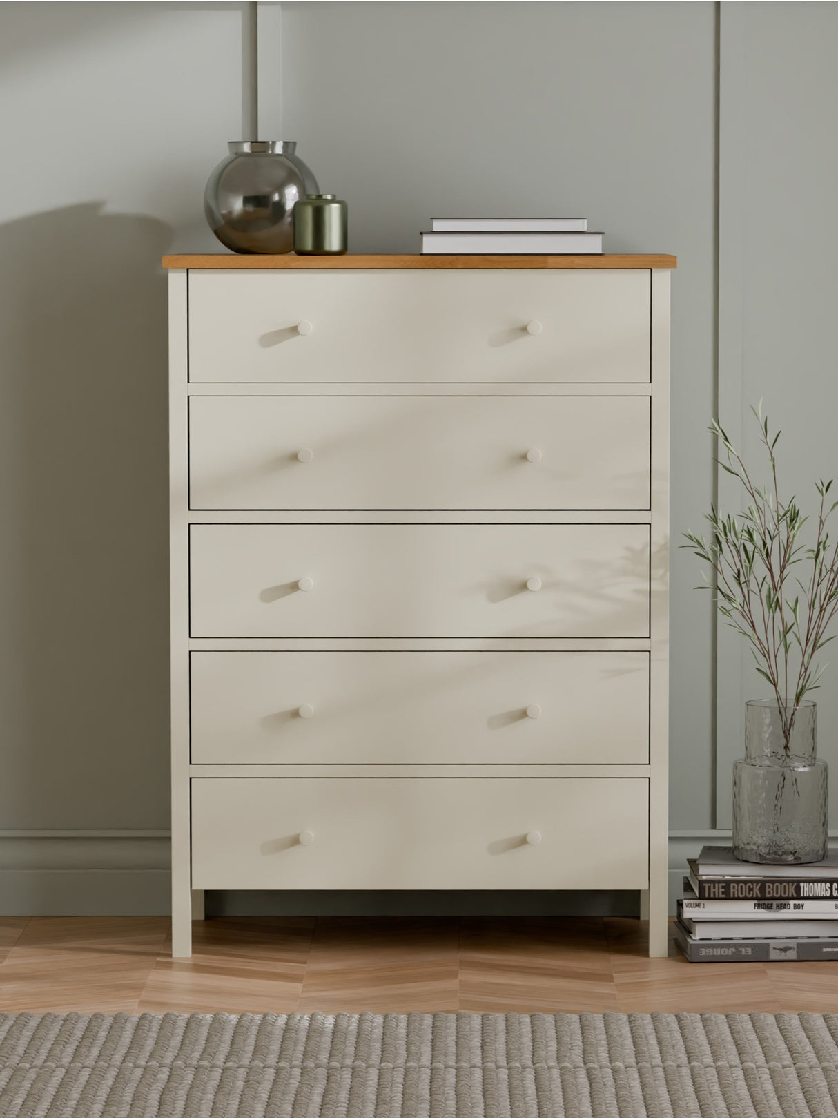 Coxmoor 5 Drawer Wide Chest