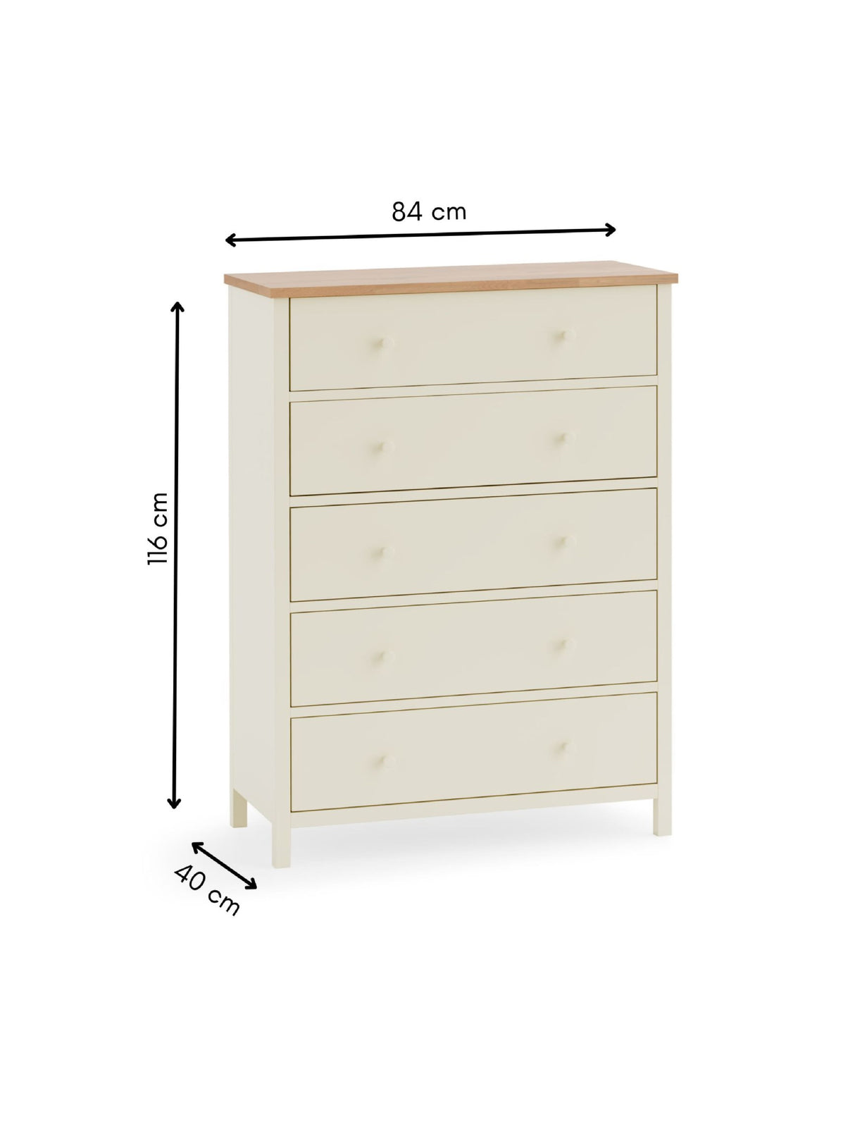 Coxmoor 5 Drawer Wide Chest