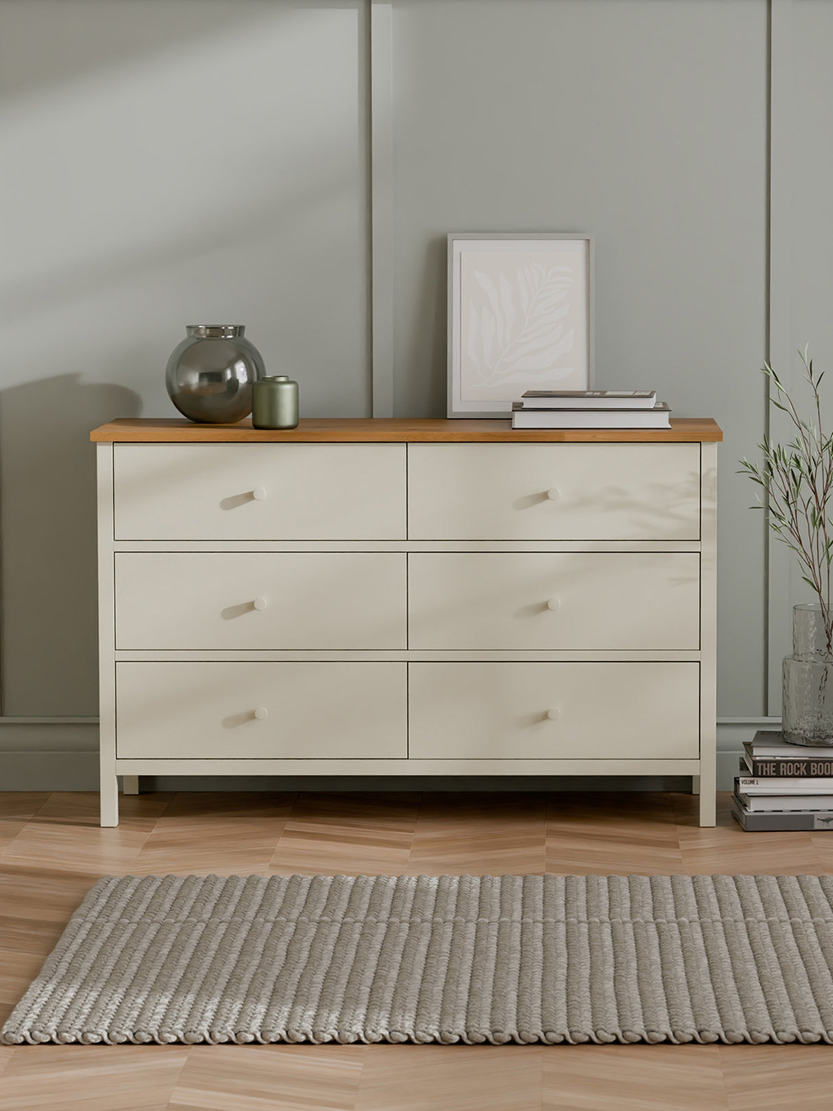Coxmoor 6 Drawer Wide Chest