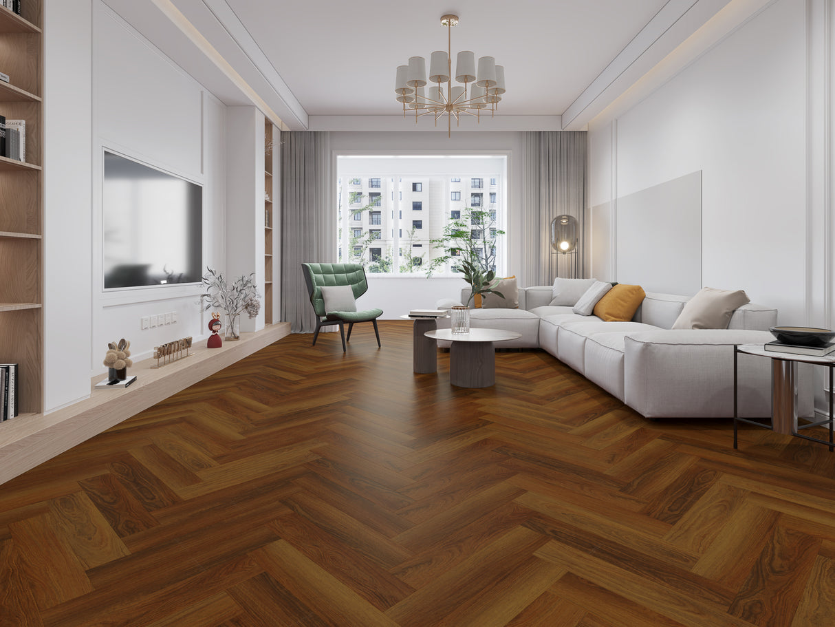 Alva Herringbone Cherokee Oak
