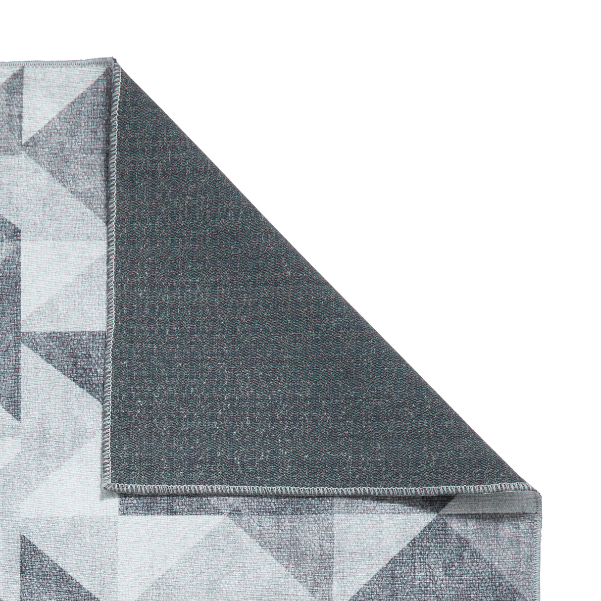 Coral H1057 Grey Modern Washable Rug