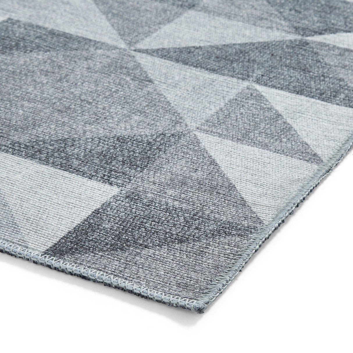 Coral H1057 Grey Modern Washable Rug
