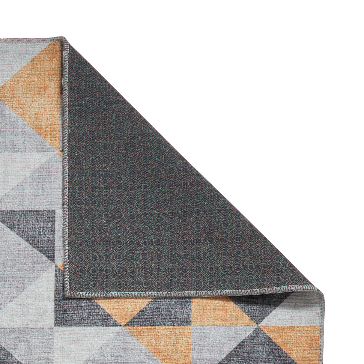 Coral H1057 Yellow/Grey Modern Washable Rug