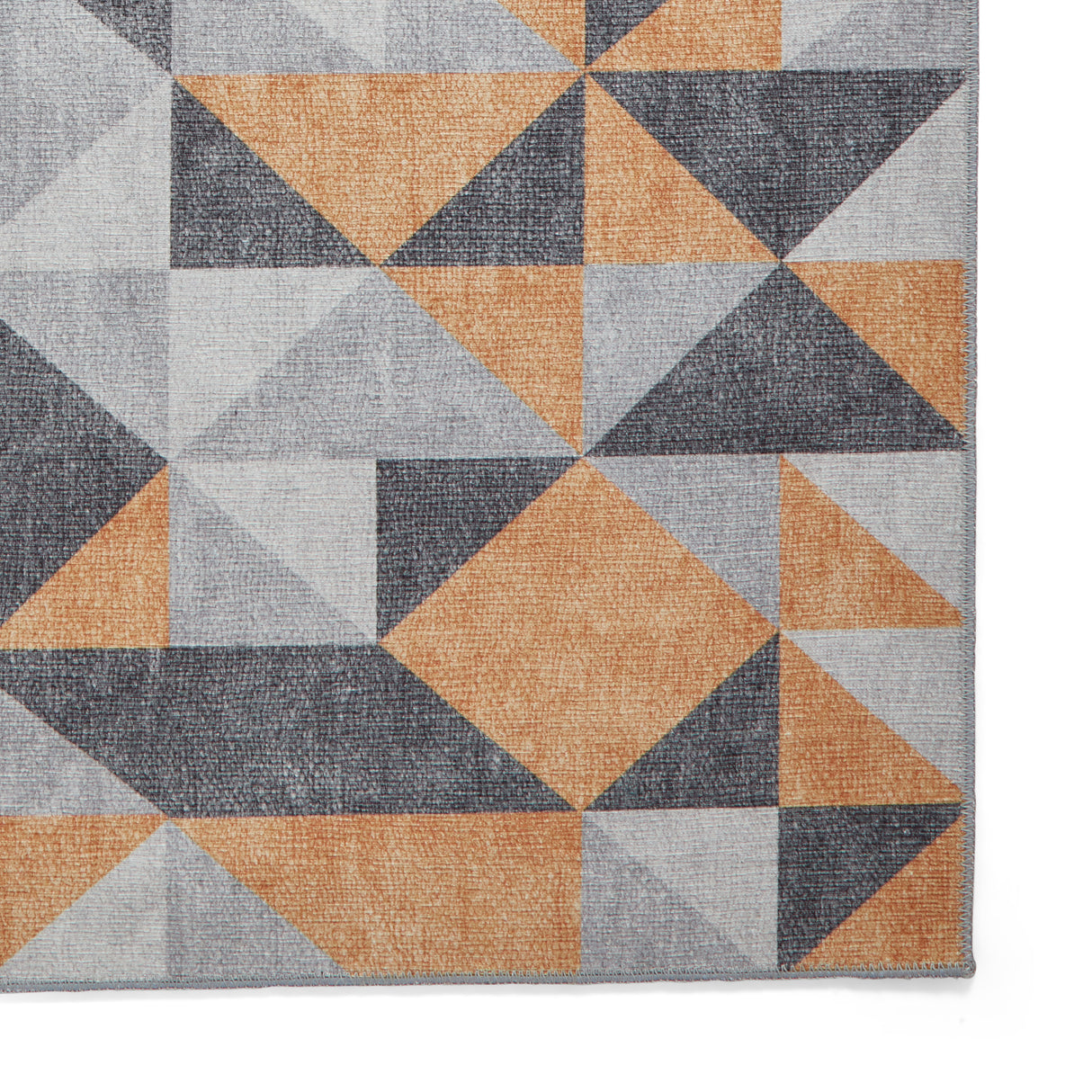 Coral H1057 Yellow/Grey Modern Washable Rug