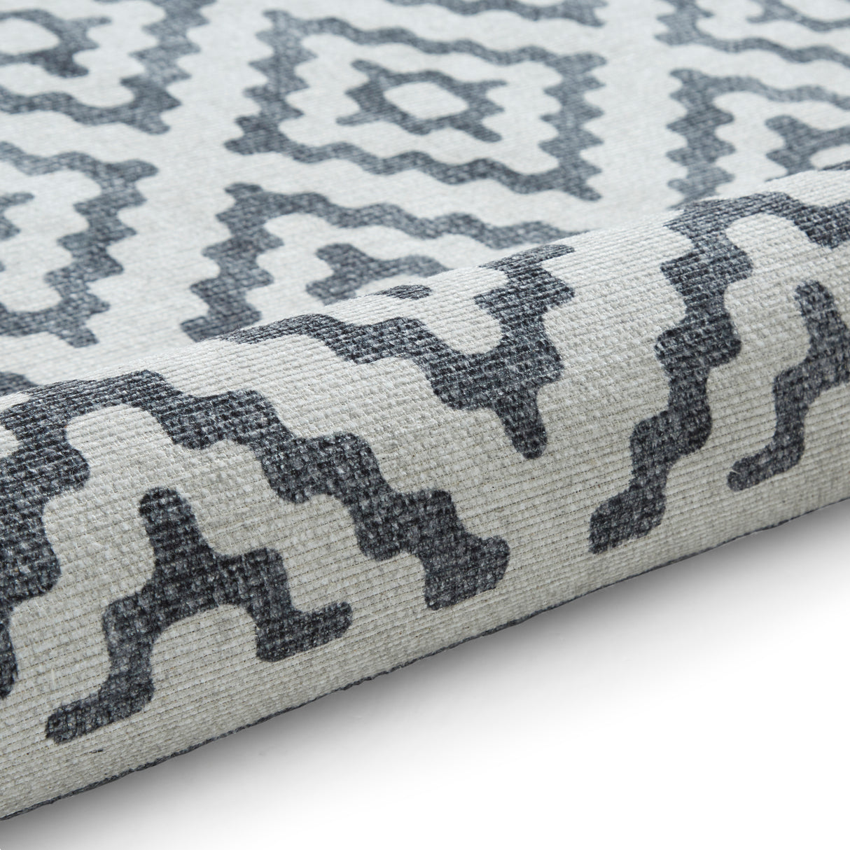 Coral H1058 Grey Modern Washable Rug