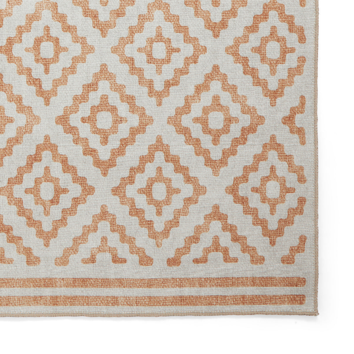 Coral H1058 Yellow Modern Washable Rug