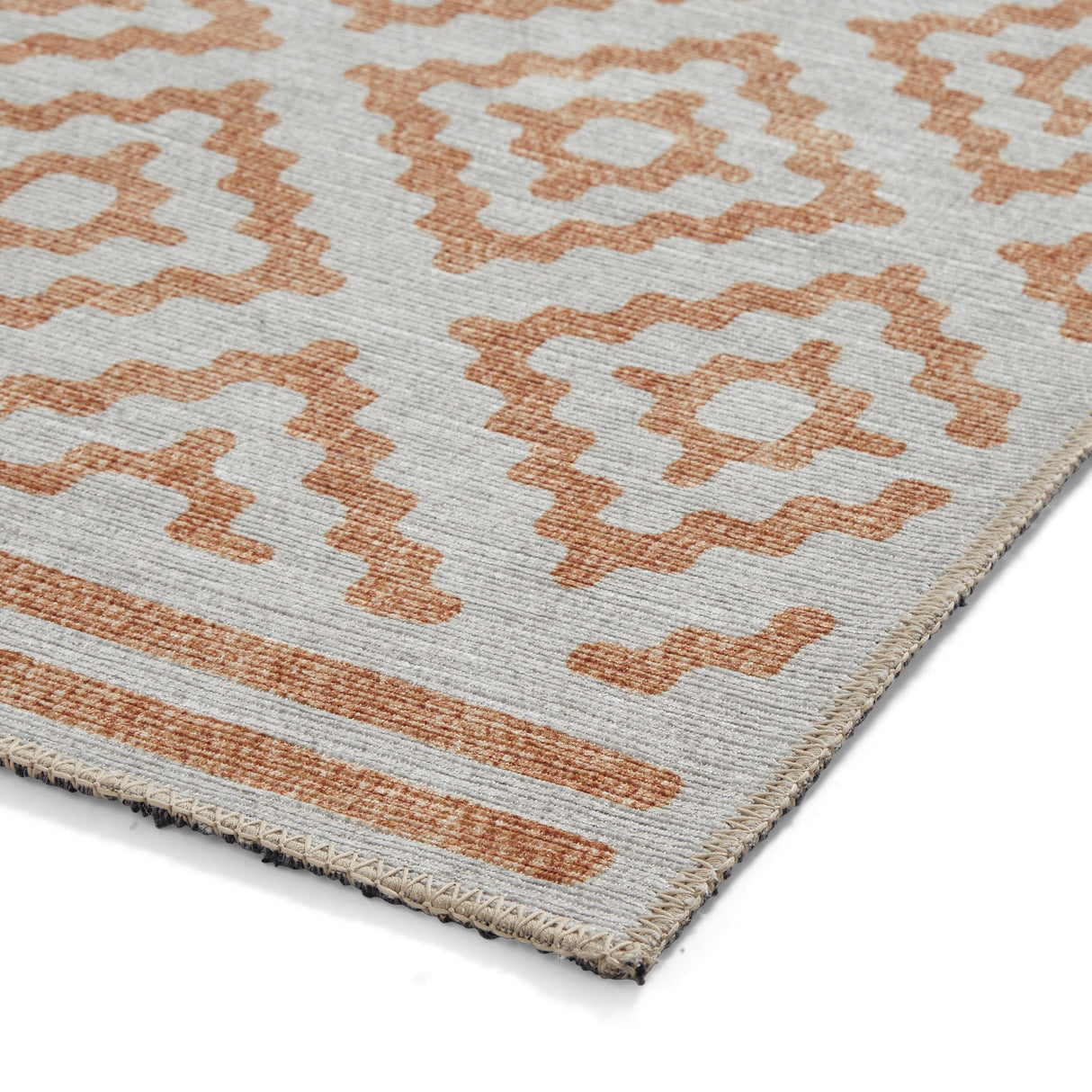 Coral H1058 Yellow Modern Washable Rug