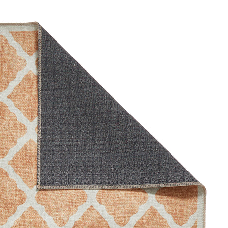 Coral H1063 Yellow Modern Washable Rug