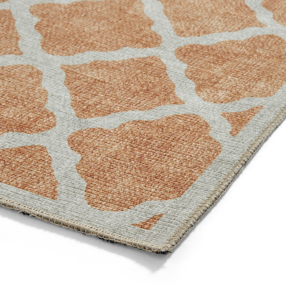 Coral H1063 Yellow Modern Washable Rug