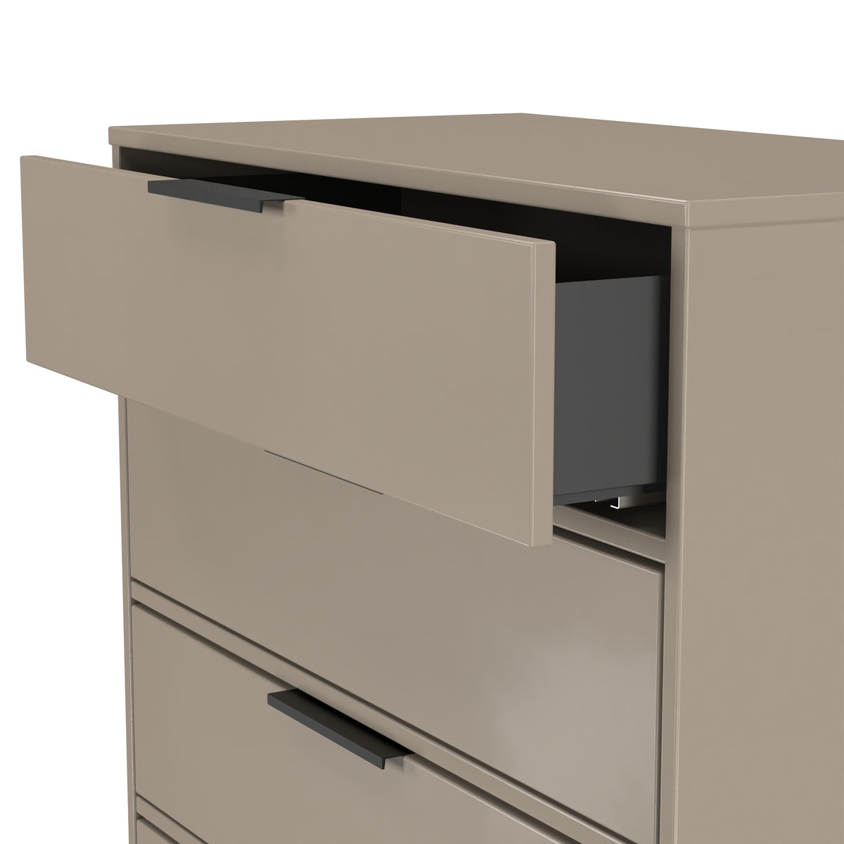 Diego (Black Sleigh Legs) 4 Drawer Chest