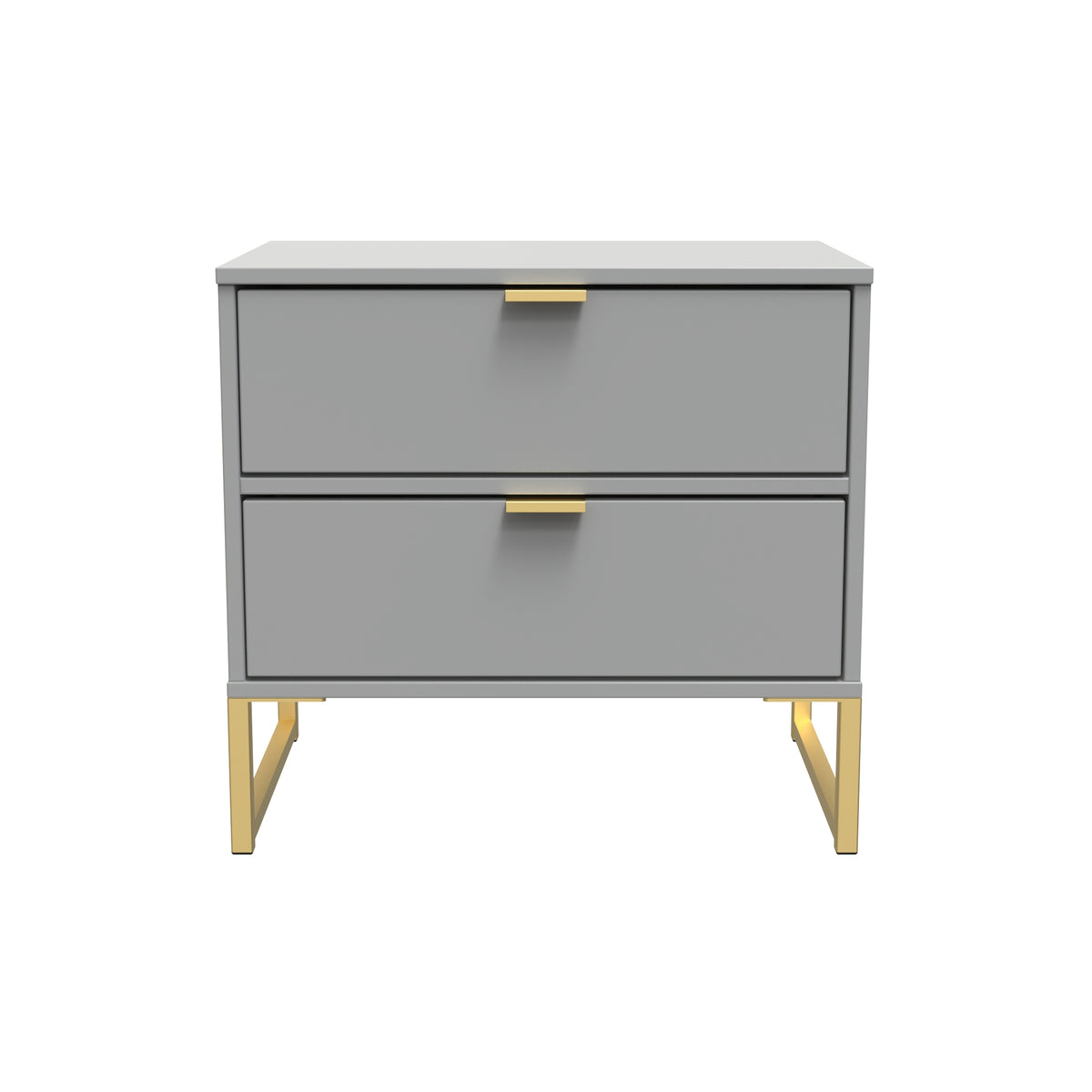Diego Double 2 Drawer Bedside Cabinet