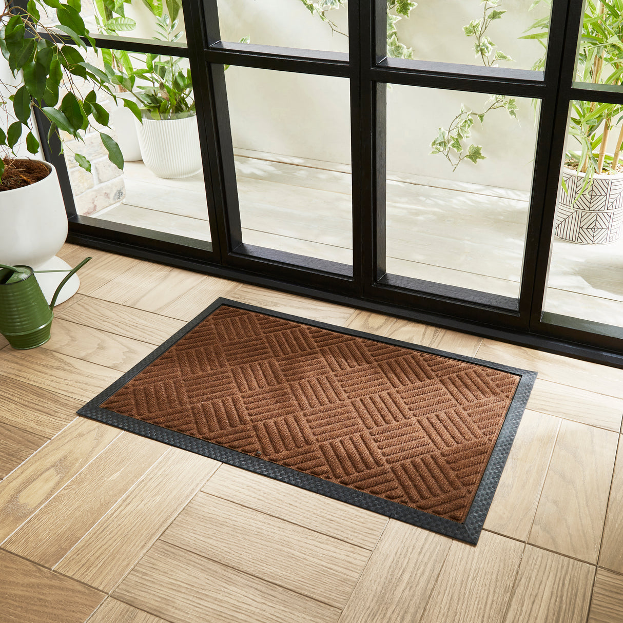Doormat Dark Brown Utility Rug