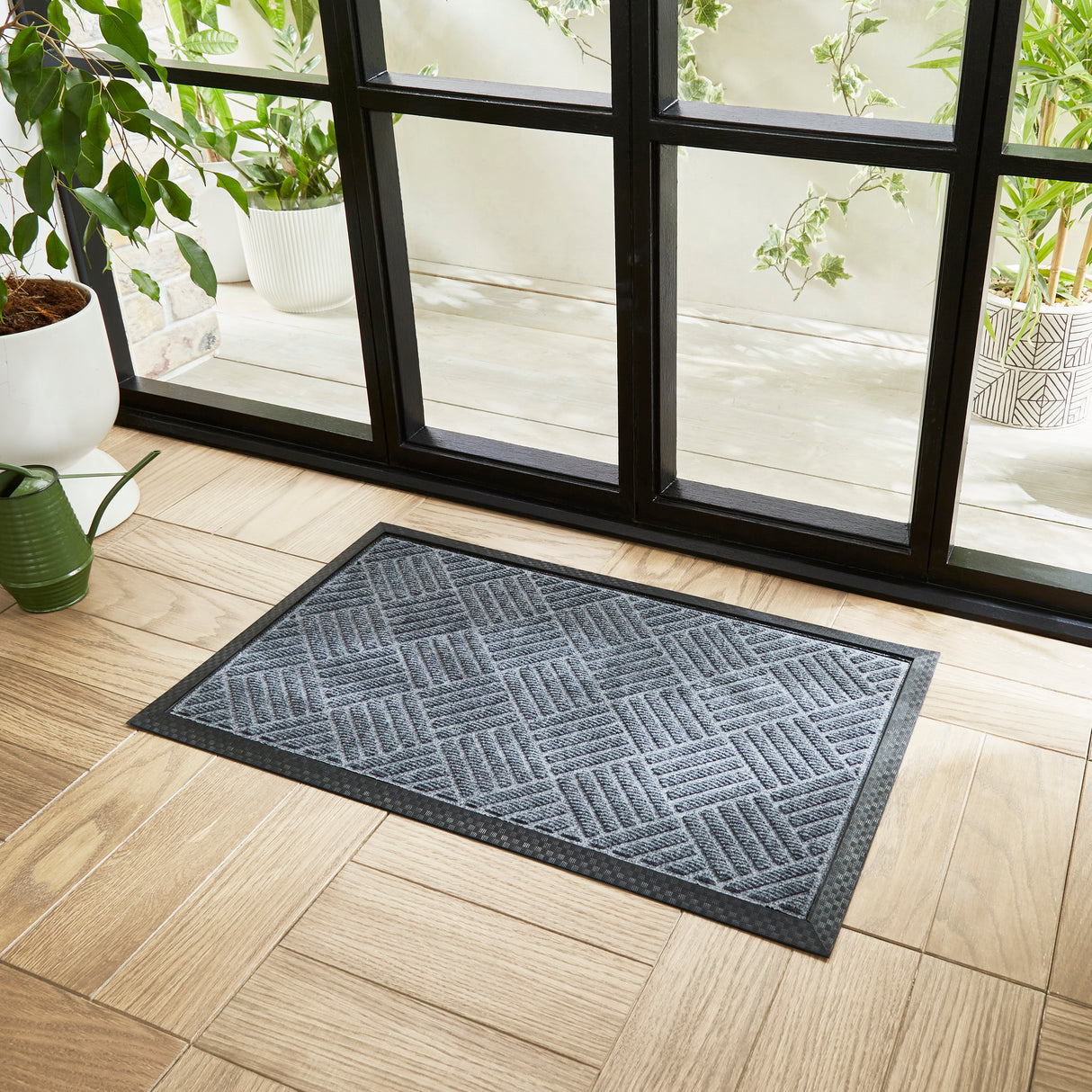 Doormat Graphite Utility Rug