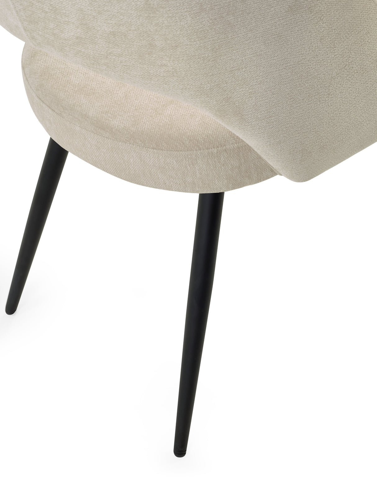 Ella Curved Back Upholstered Dining Chair (Set of 2)