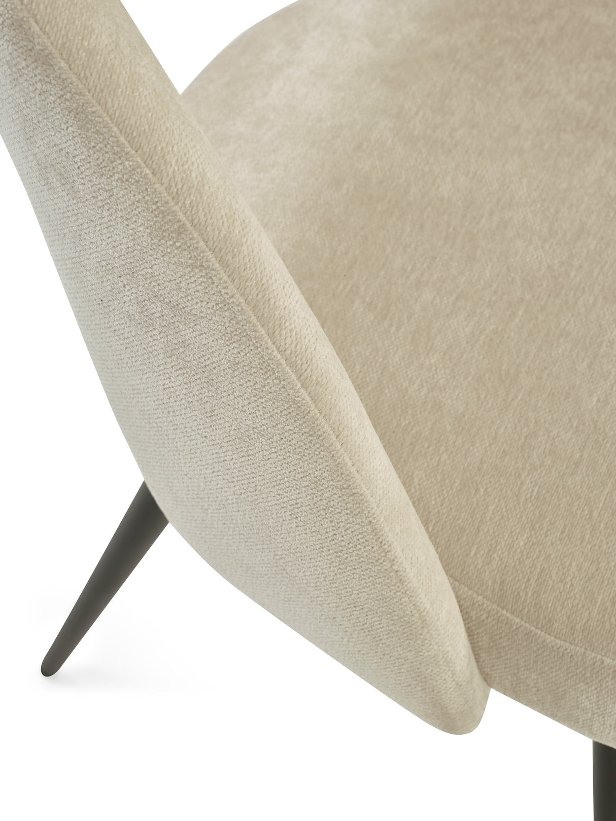 Ella Curved Back Upholstered Dining Chair (Set of 2)