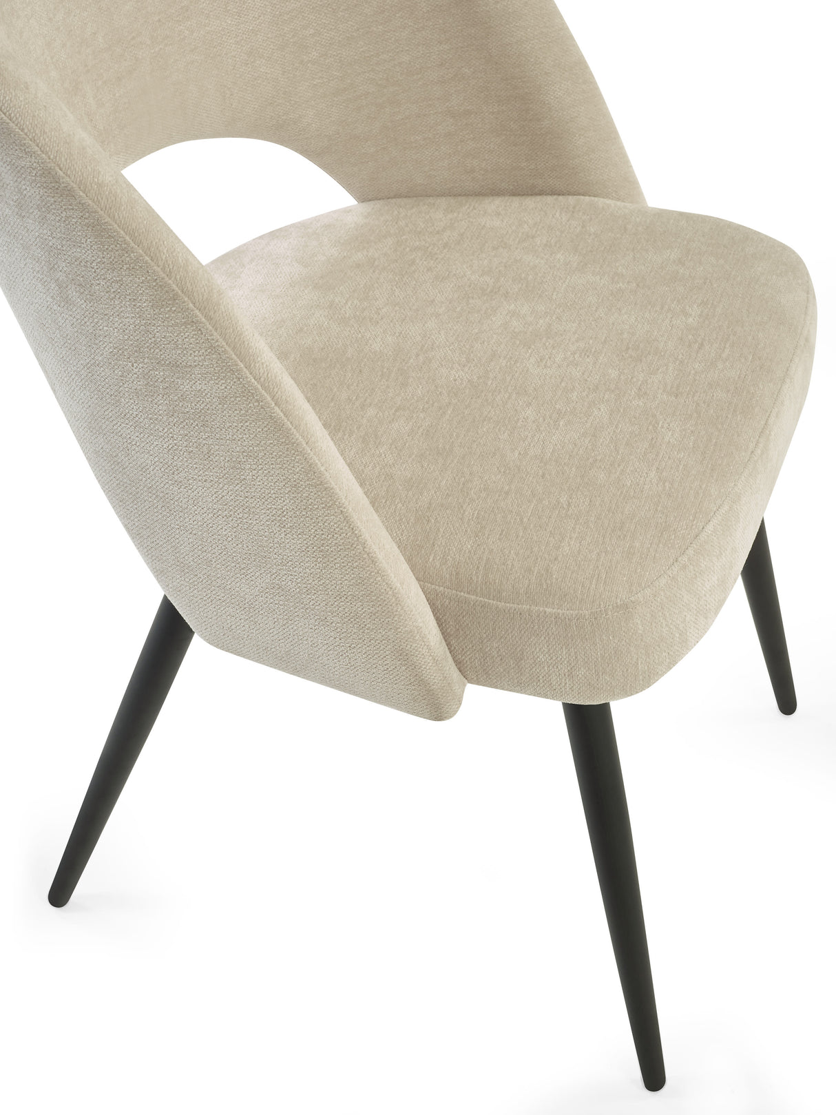 Ella Curved Back Upholstered Dining Chair (Set of 2)