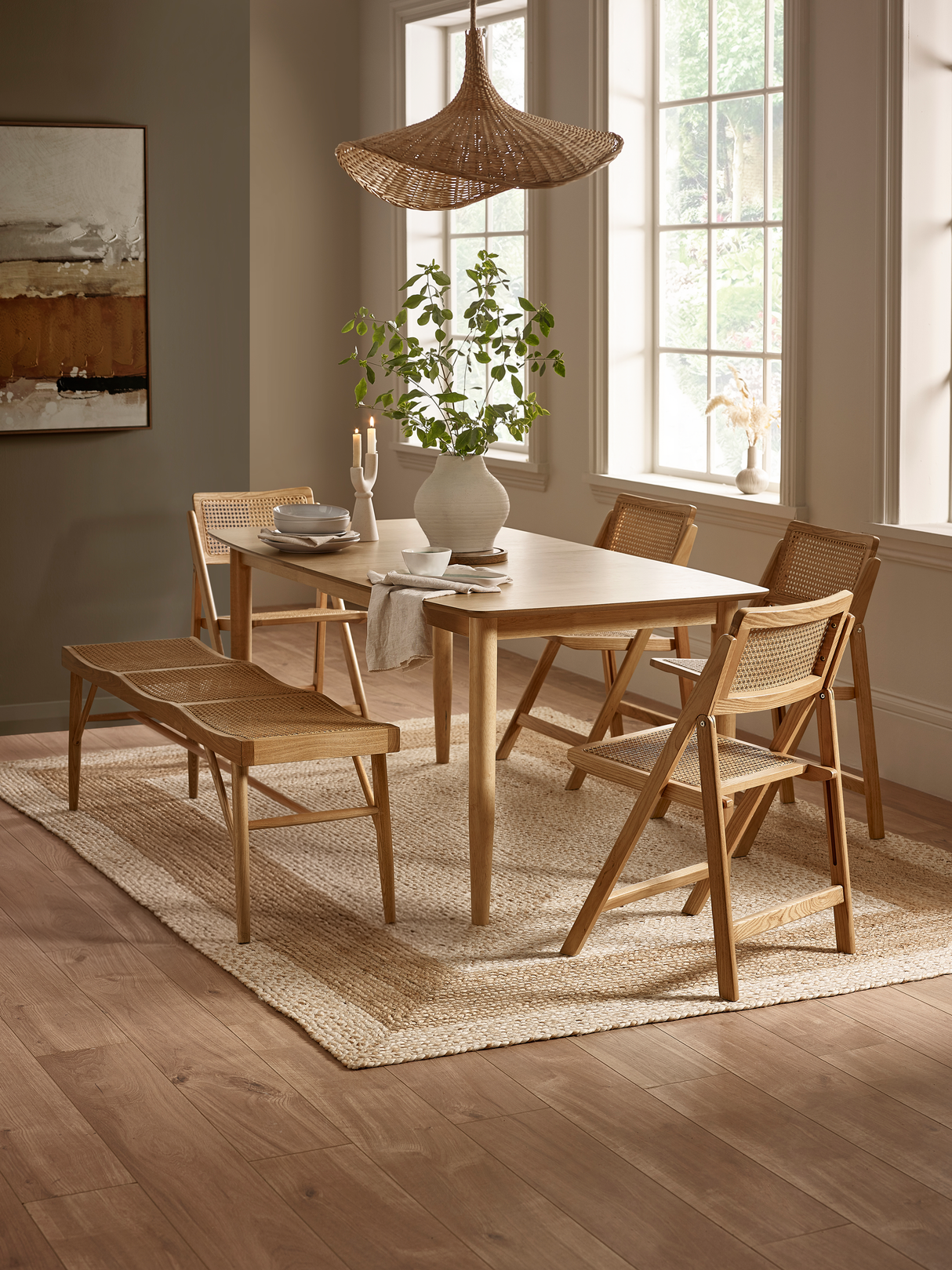 Elodie Rattan Bench