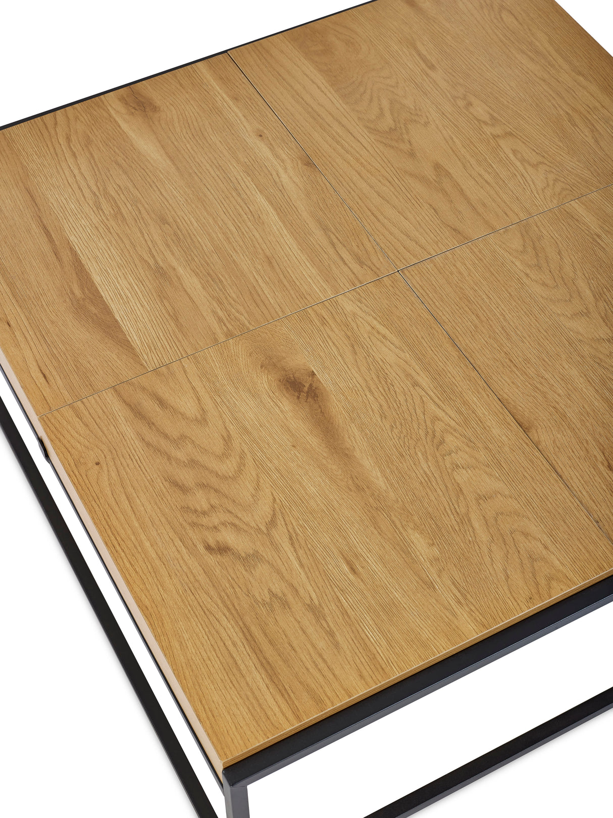 Ezra Square Coffee Table with Reversible Tray Tops