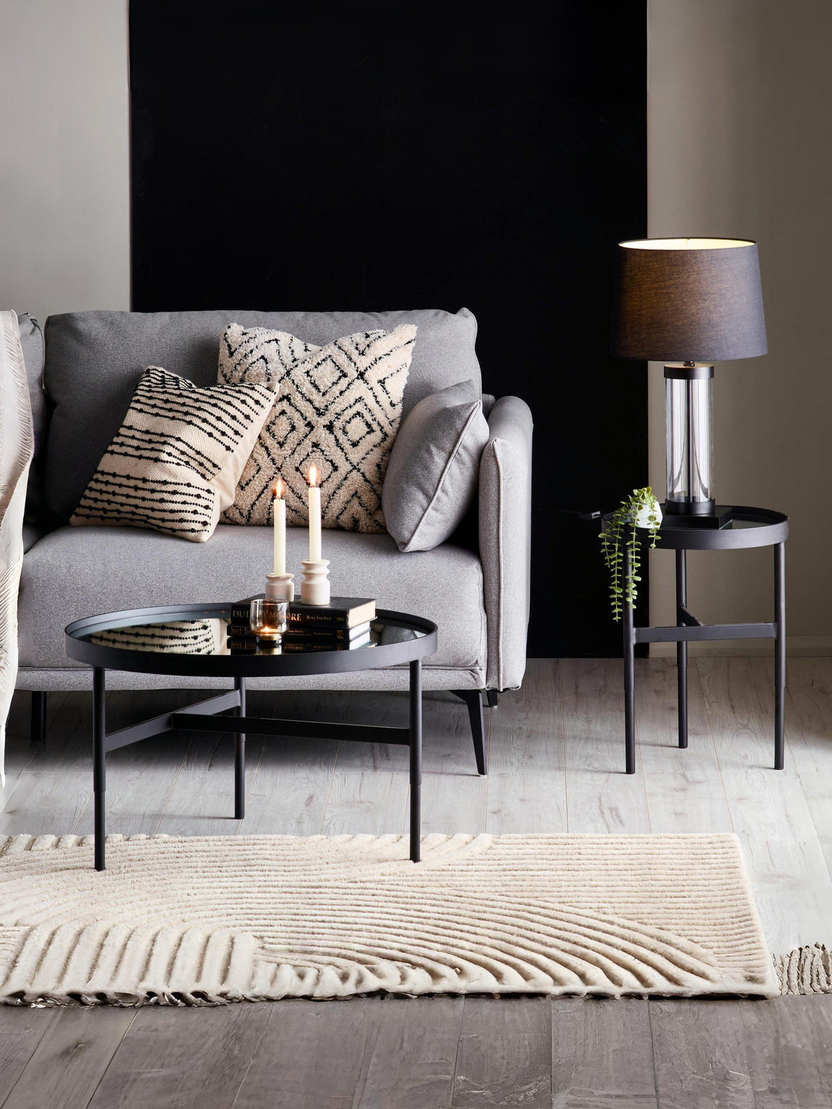 Franki Round Glass Top Coffee Table