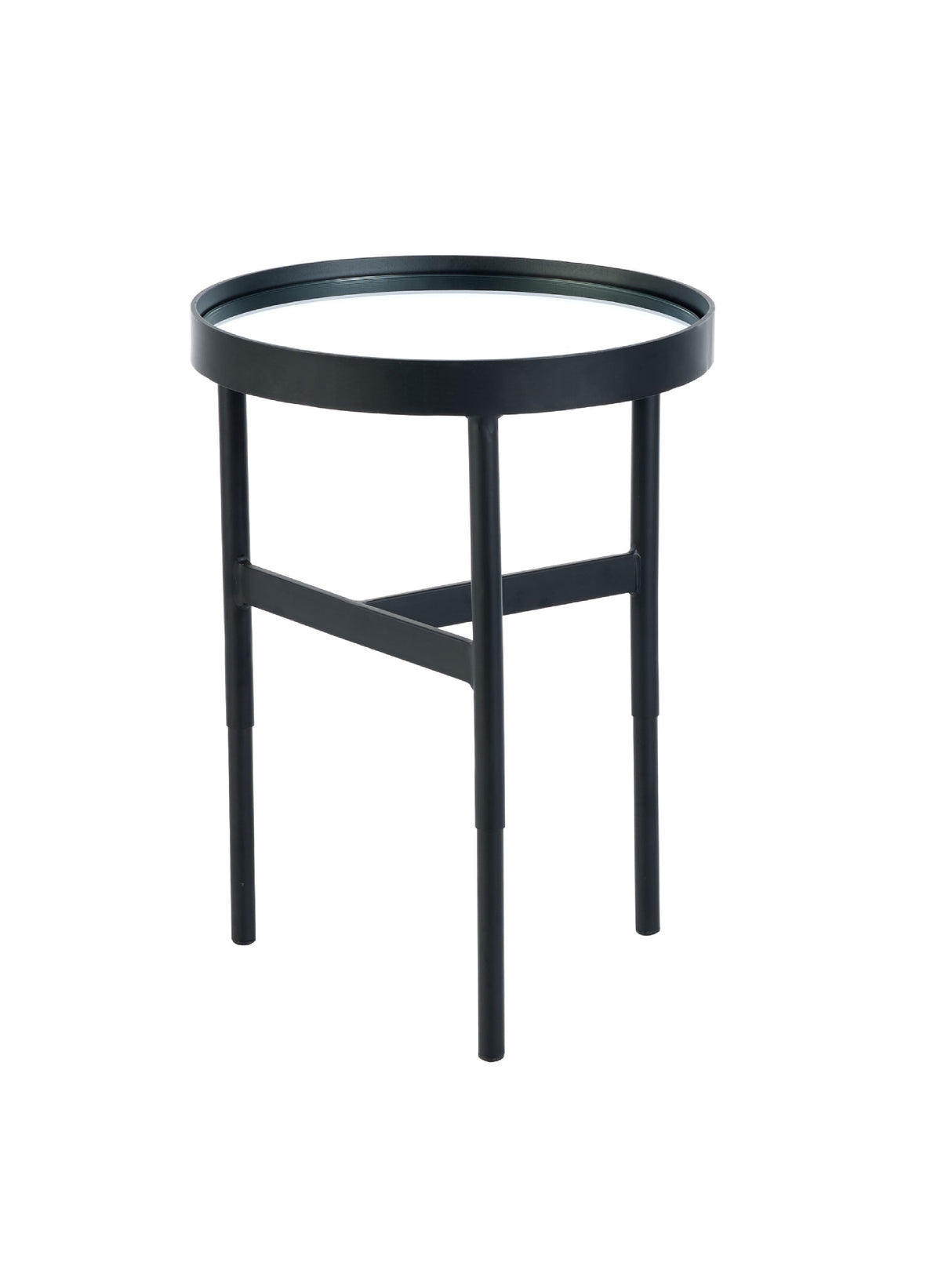 Franki Round Glass Top Side Table