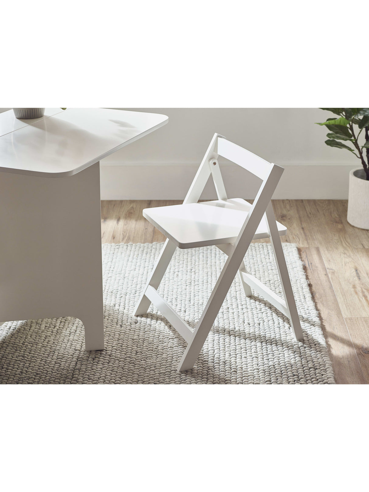 Gatan 2 Seater Compact Drop Leaf Dining Set with Folding Chairs