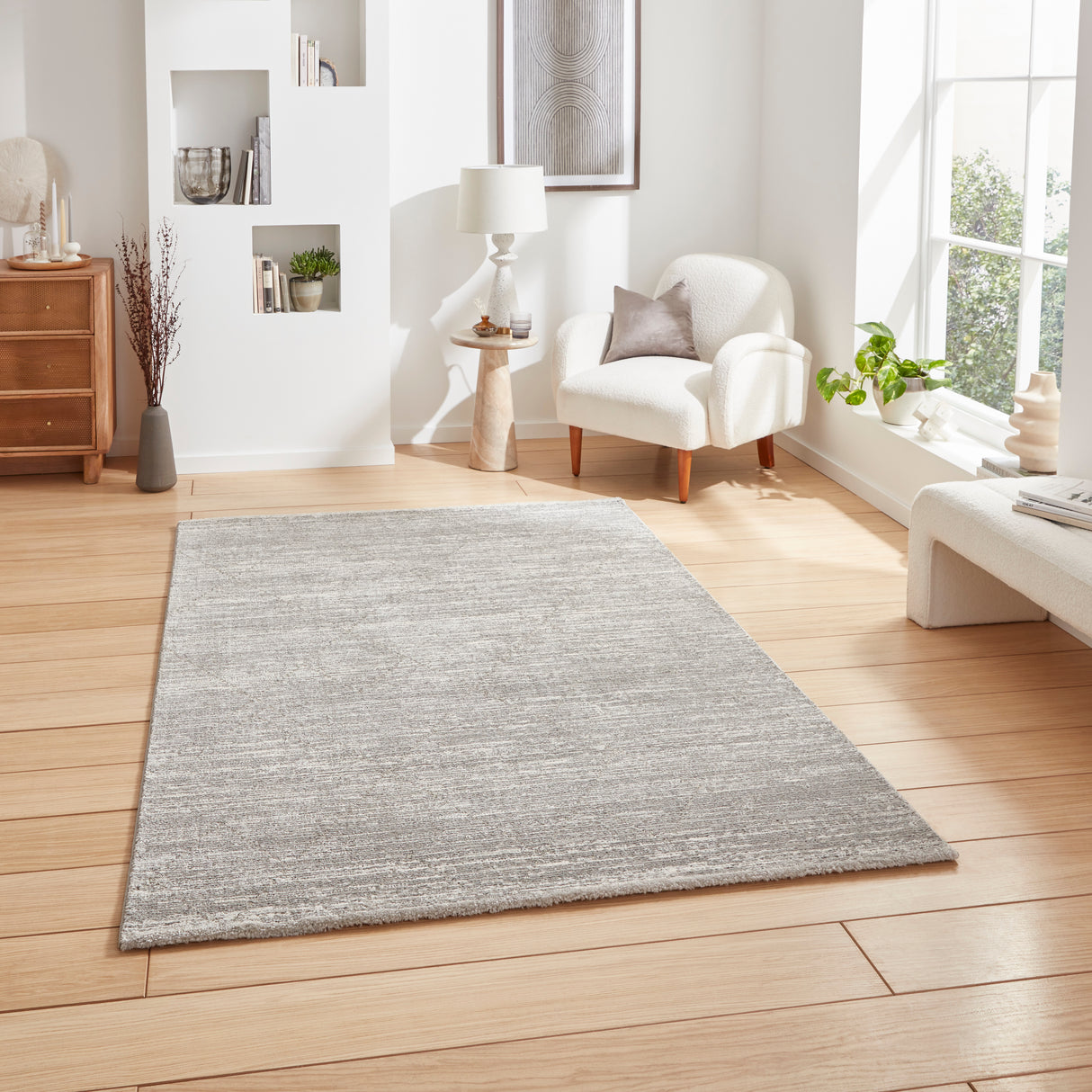 Geneva 62321 Grey Berber Rug