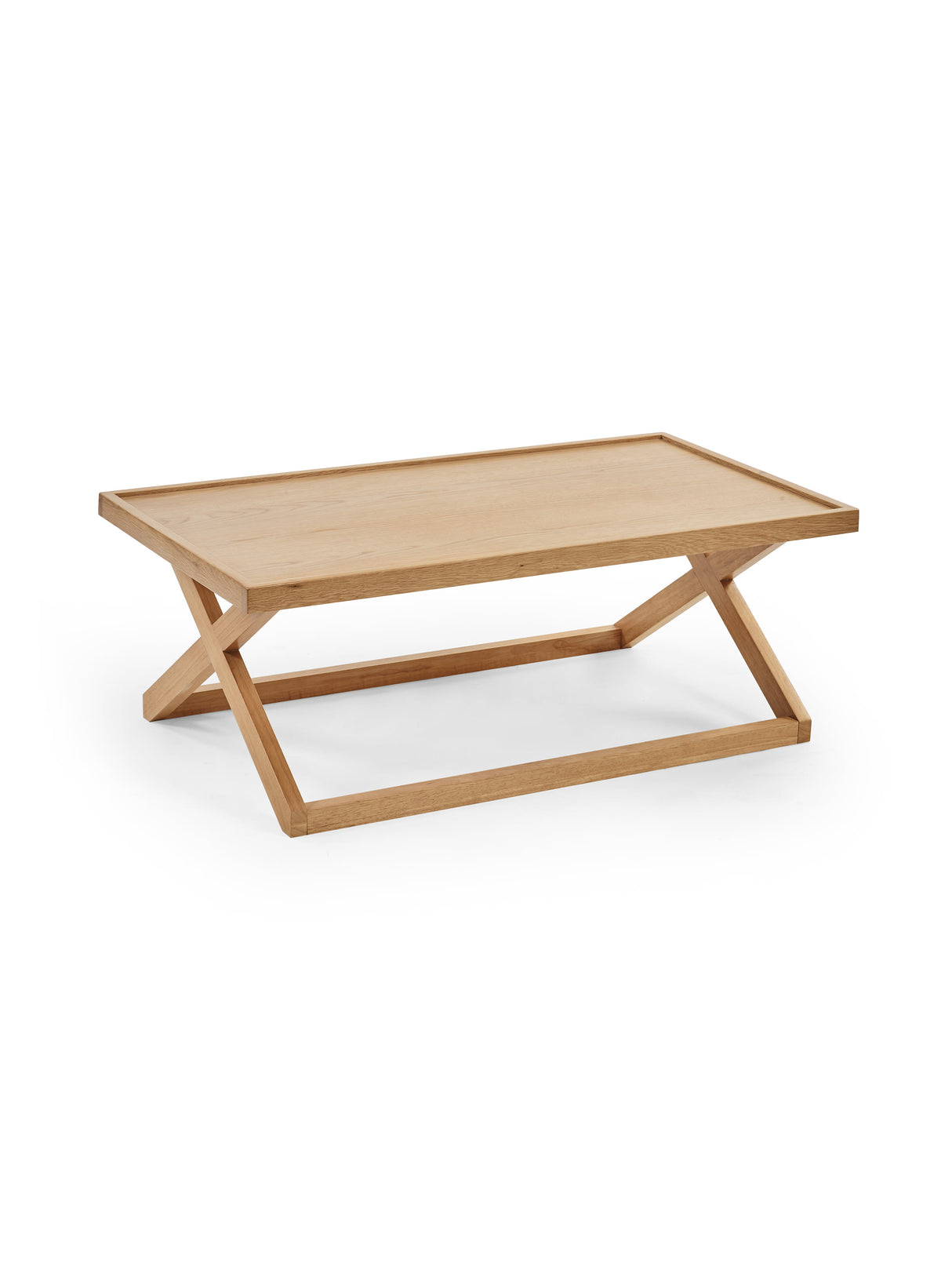 Haddon Rectangular Coffee Table with Cross Leg Base
